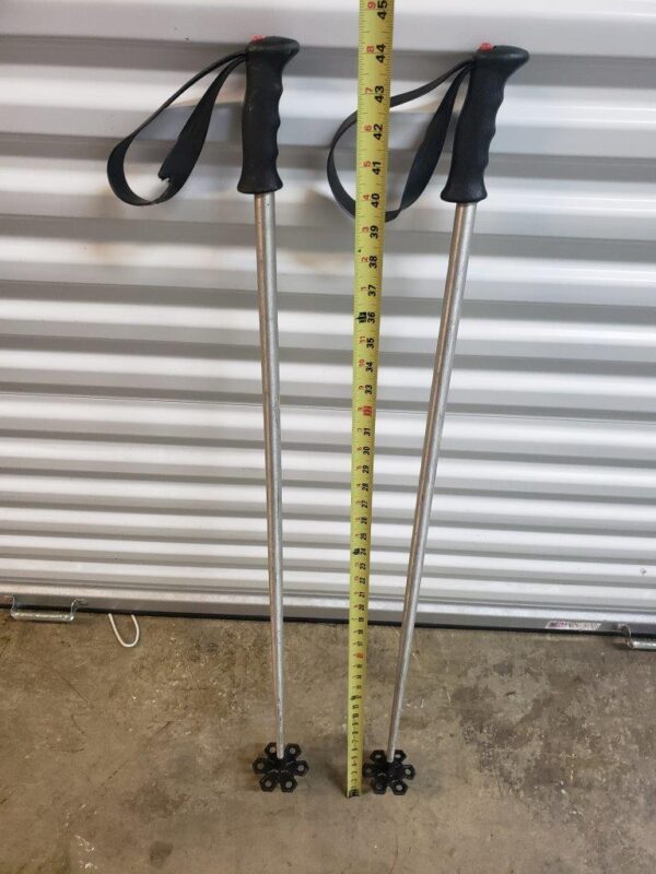 Aluminum Ski Poles 43 inches Cross Country or Downhill (pair)