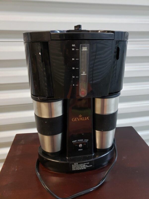 Gevalia Coffee Maker for 2 With Stainless Steel Mugs Model WS-02A