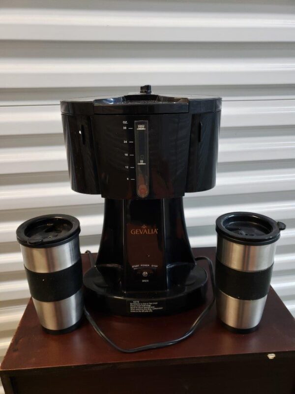 Gevalia Coffee Maker for 2 With Stainless Steel Mugs Model WS-02A