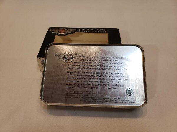 Harley-Davidson Motorcycles 95th Anniversary Collectible Tin & Playing Cards, Two Decks of Playing Cards - Image 11